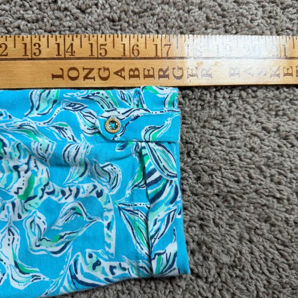 Lilly Pulitzer Tropical Cotton Jersey Dress Large Resortwear vacation coastal - Picture 10 of 10